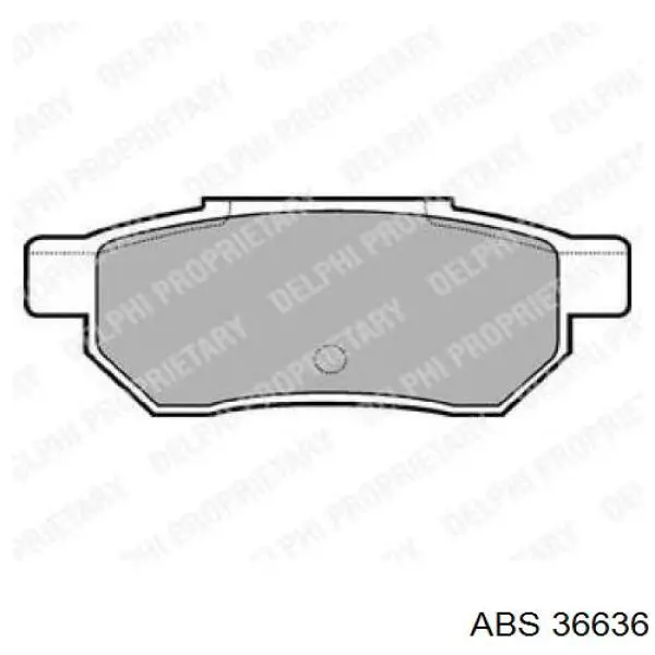 Задні гальмівні колодки ABS 36636 ціна, від 10.67 USD