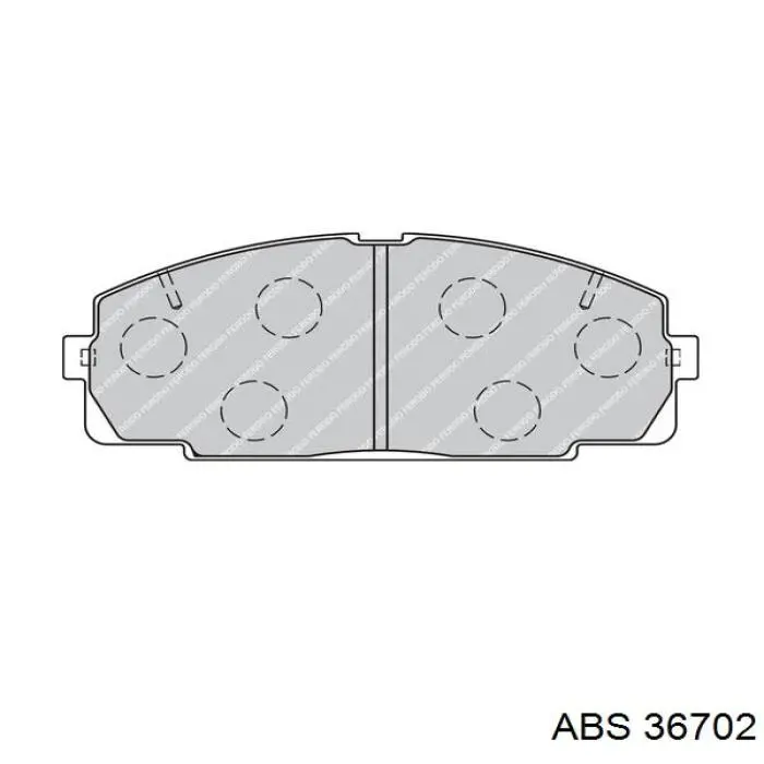 Гальмівні колодки ABS 36702 ціна, від 18.97 USD
