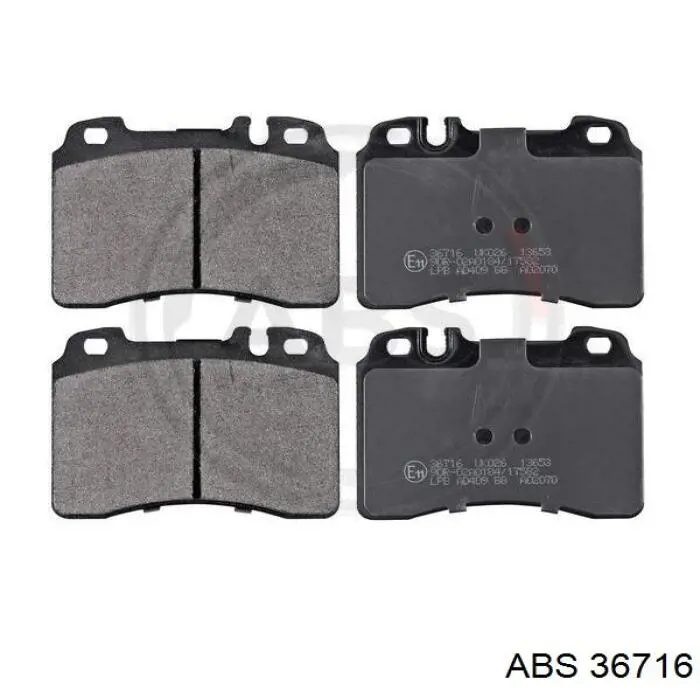 36716 ABS колодки гальмівні передні, дискові