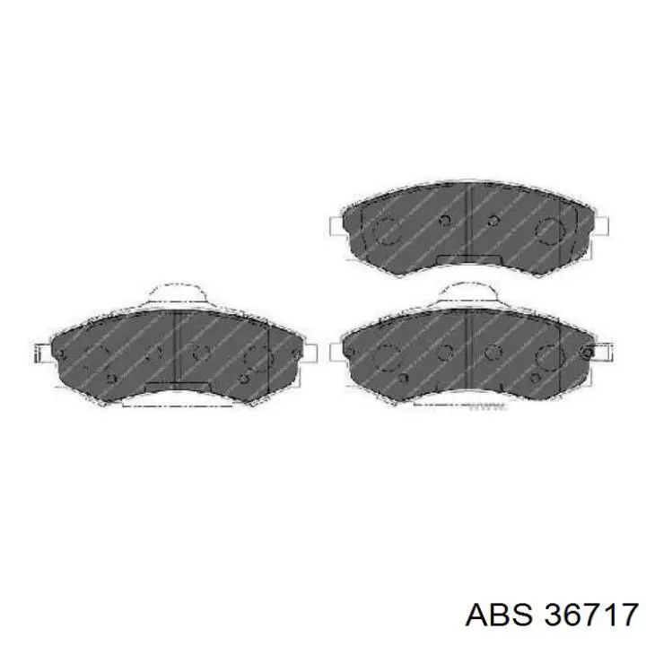 Гальмівні колодки ABS 36717 ціна, від 15.91 USD
