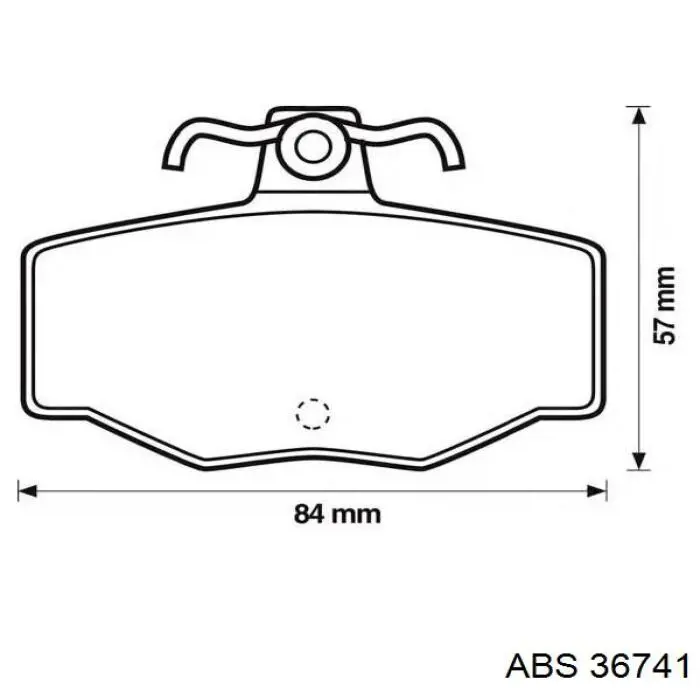 Купити 36741 ABS Задні колодки