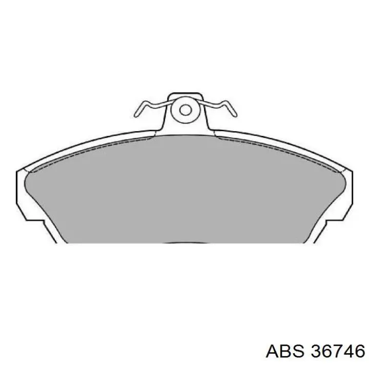 Купити 36746 ABS Колодки гальмівні передні, дискові