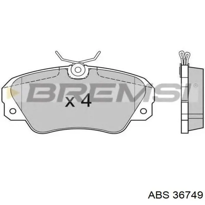 Тормозні колодки ABS 36749
