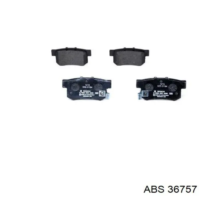 Задні гальмівні колодки ABS 36757 ціна, від 13.00 USD