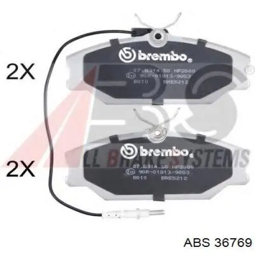 Гальмівні колодки ABS 36769 ціна, від 19.85 USD