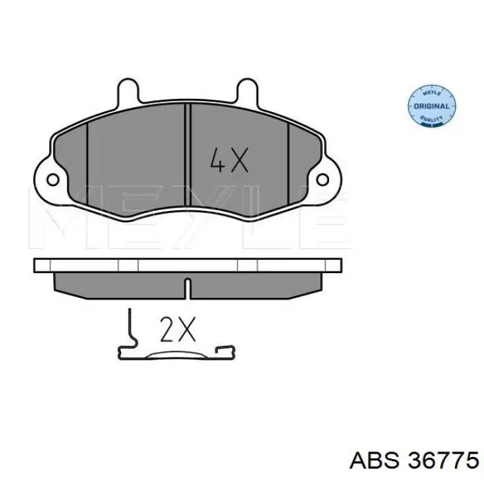 Гальмівні колодки ABS 36775 ціна, від 17.53 USD