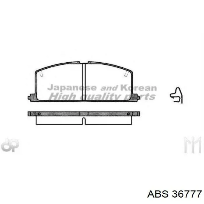 Гальмівні колодки ABS 36777 ціна, від 14.44 USD