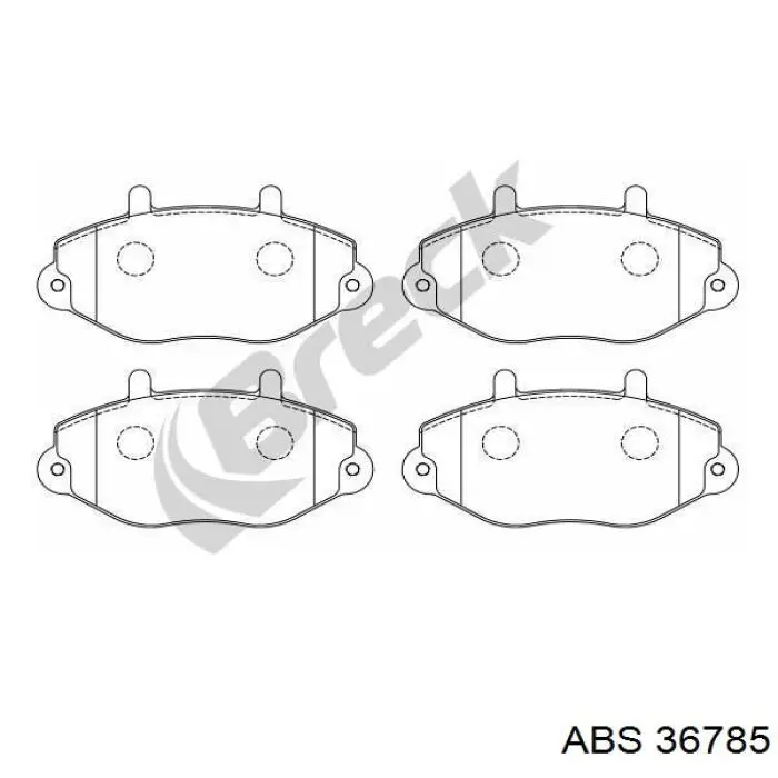 Купити 36785 ABS Колодки гальмівні передні, дискові