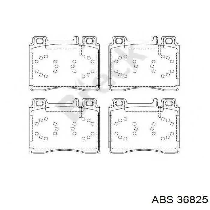 Купити 36825 ABS Колодки гальмівні передні, дискові