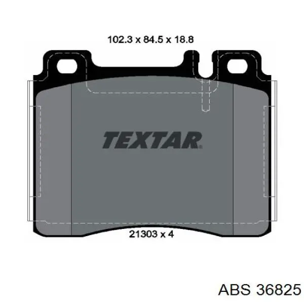 Гальмівні колодки ABS 36825 ціна, від 20.99 USD
