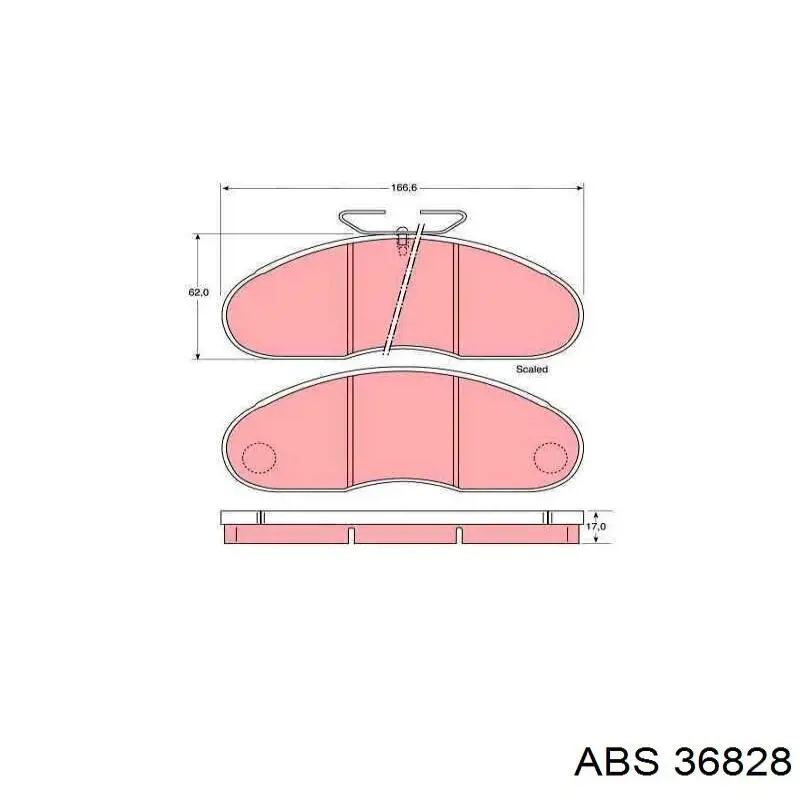 Гальмівні колодки ABS 36828 ціна, від 19.11 USD