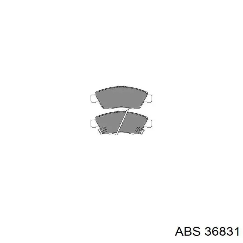 Гальмівні колодки ABS 36831 ціна, від 14.81 USD