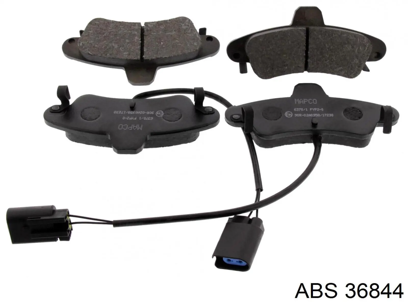 Задні гальмівні колодки ABS 36844 ціна, від 13.48 USD
