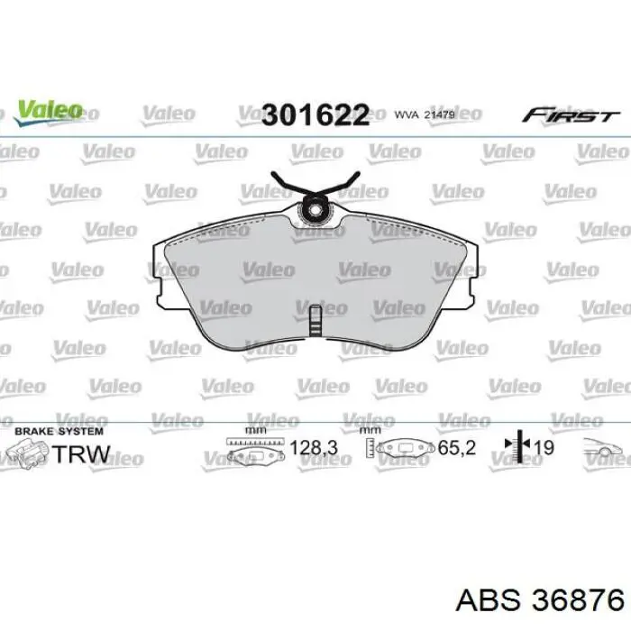 Гальмівні колодки ABS 36876 ціна, від 17.24 USD
