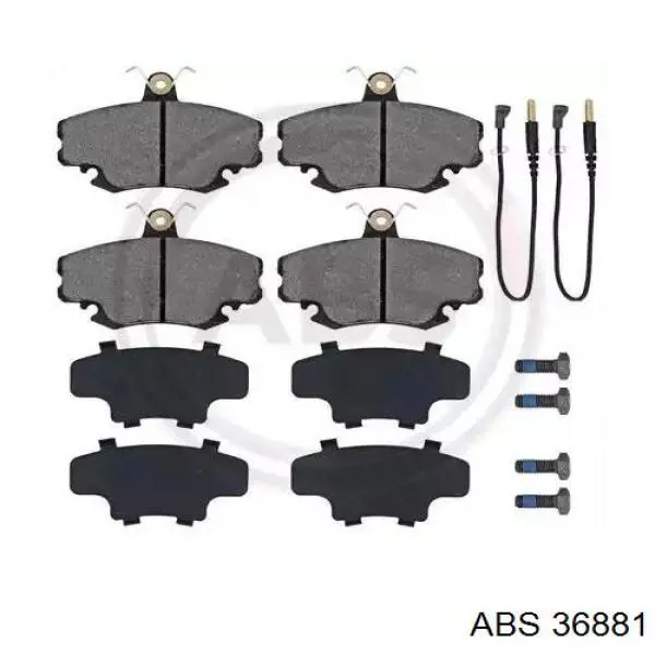 36881 ABS колодки гальмівні передні, дискові