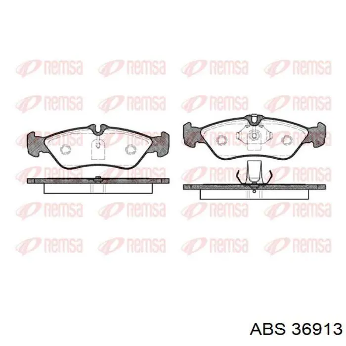 Задні гальмівні колодки ABS 36913 ціна, від 16.27 USD