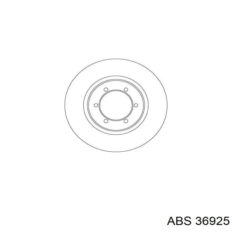 Колодки гальмівні передні, дискові 36925 ABS