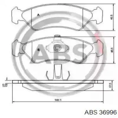 Гальмівні колодки ABS 36996 ціна, від 15.04 USD