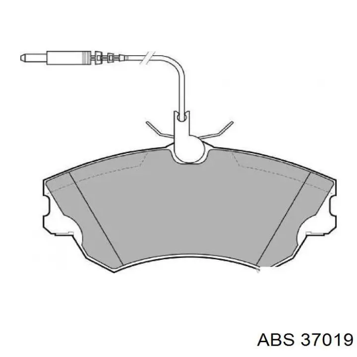Гальмівні колодки ABS 37019 ціна, від 23.31 USD
