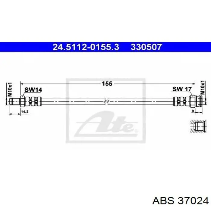 37024 ABS Передні гальмівні колодки