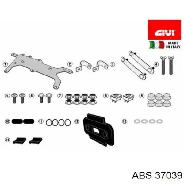 Купити 37039 ABS Колодки гальмівні передні, дискові