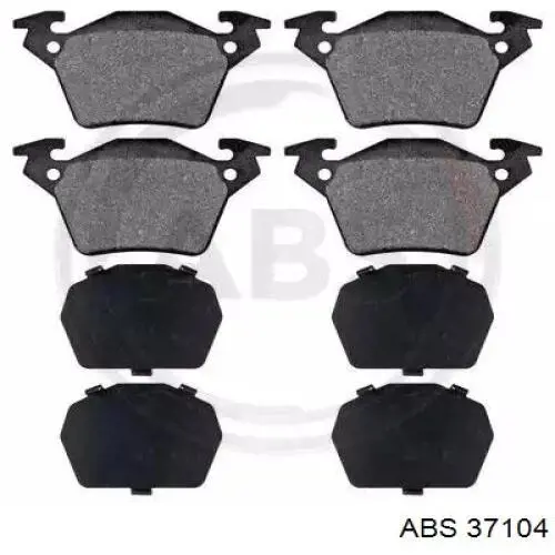 Задні гальмівні колодки ABS 37104 ціна, від 11.76 USD