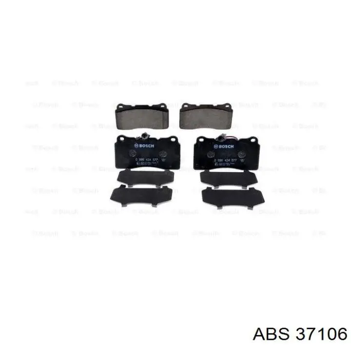 Купити 37106 ABS Колодки гальмівні передні, дискові