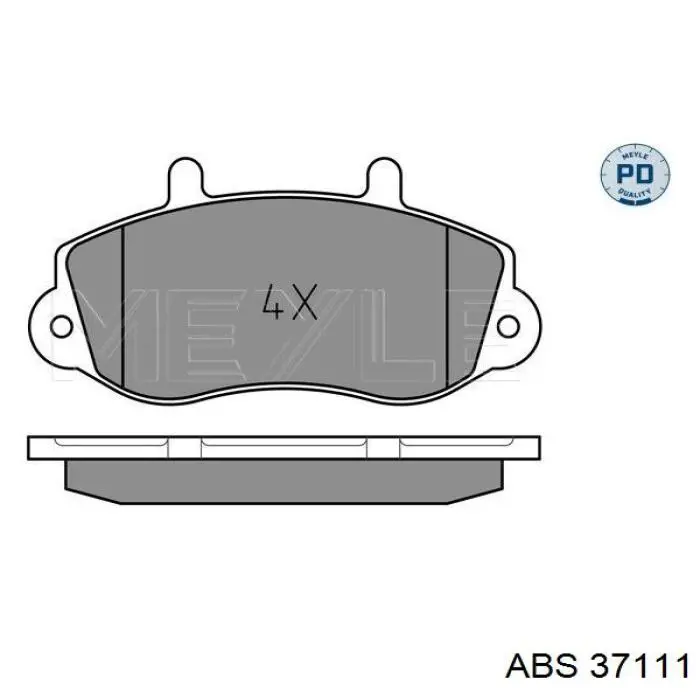 Гальмівні колодки ABS 37111 ціна, від 17.56 USD