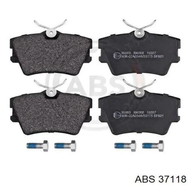 Задні гальмівні колодки ABS 37118 ціна, від 14.41 USD