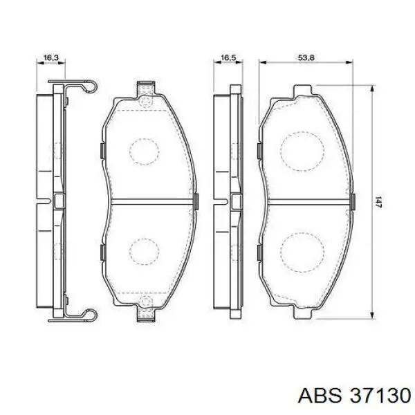Тормозні колодки ABS 37130