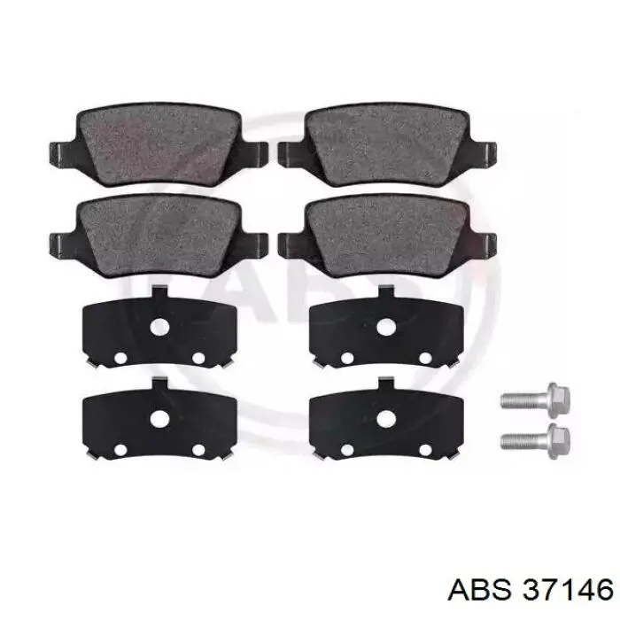 Задні гальмівні колодки ABS 37146 ціна, від 13.93 USD