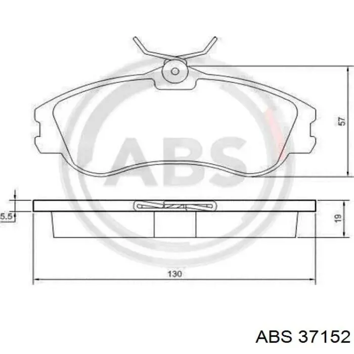 Гальмівні колодки ABS 37152 ціна, від 19.41 USD