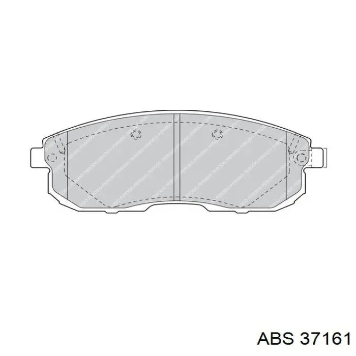 Колодки гальмівні передні, дискові 4106064U91 Nissan