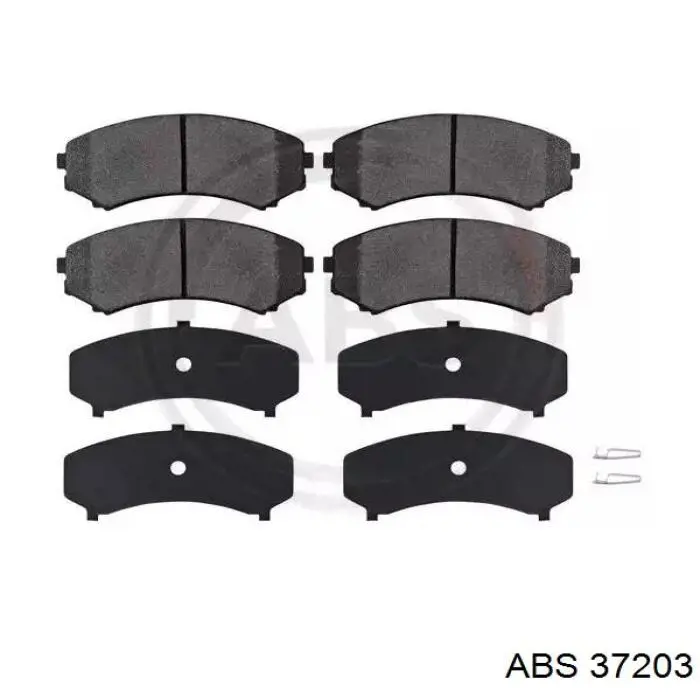 37203 ABS колодки гальмівні передні, дискові