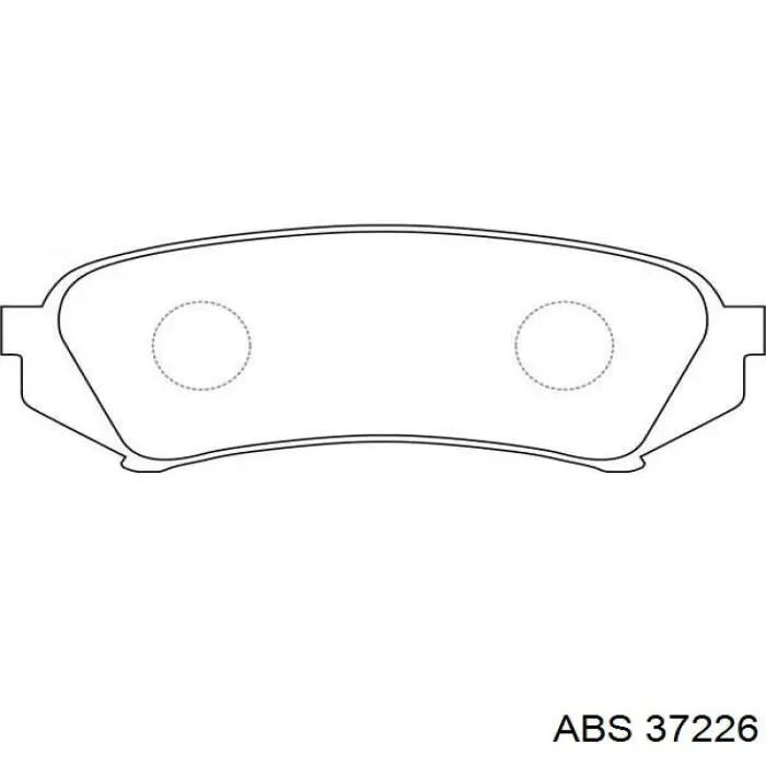 Купити 37226 ABS Задні колодки