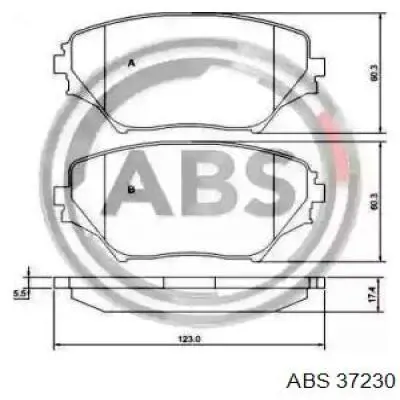 Передні тормозні колодки 37230 ABS