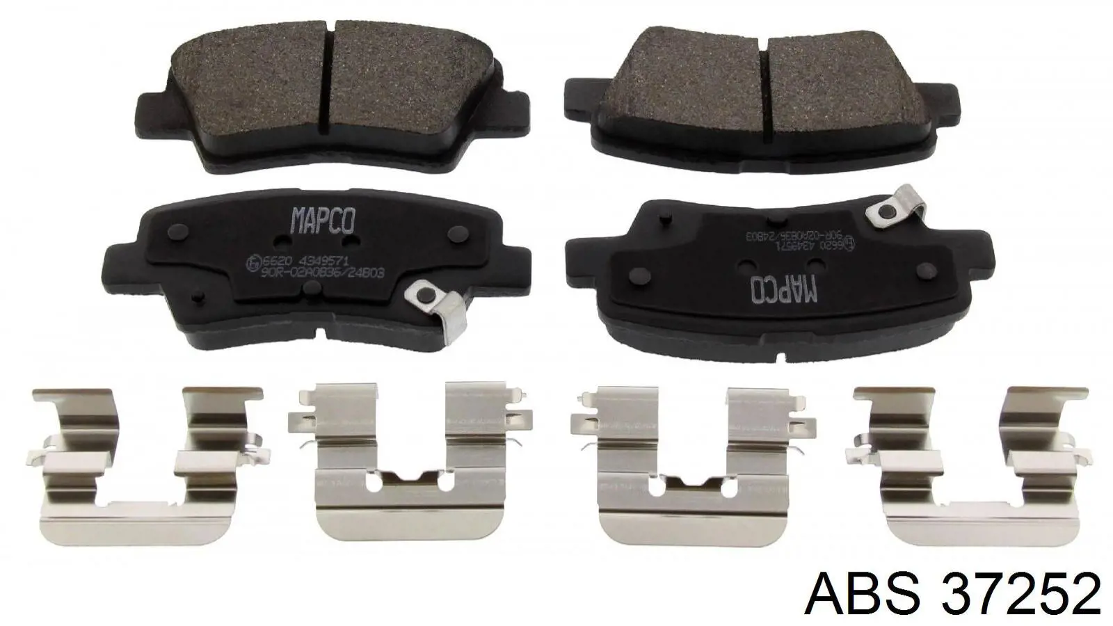 Задні гальмівні колодки ABS 37252 ціна, від 12.21 USD