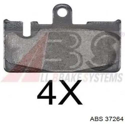 Задні гальмівні колодки ABS 37264 ціна, від 15.15 USD