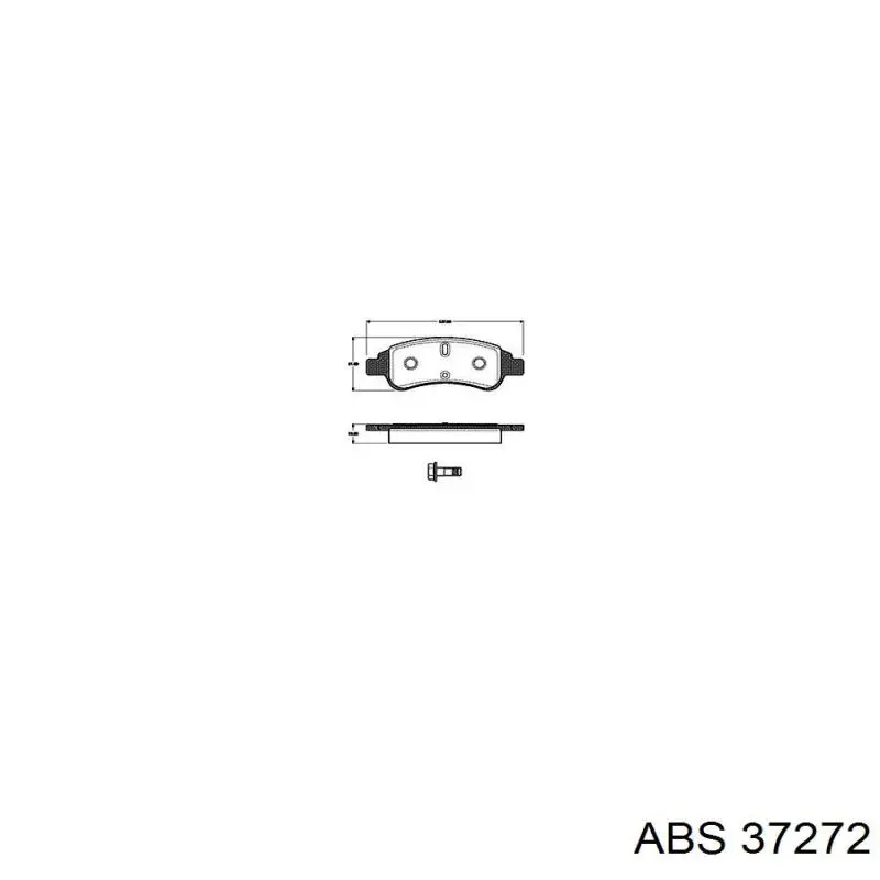 37272 ABS колодки гальмівні передні, дискові