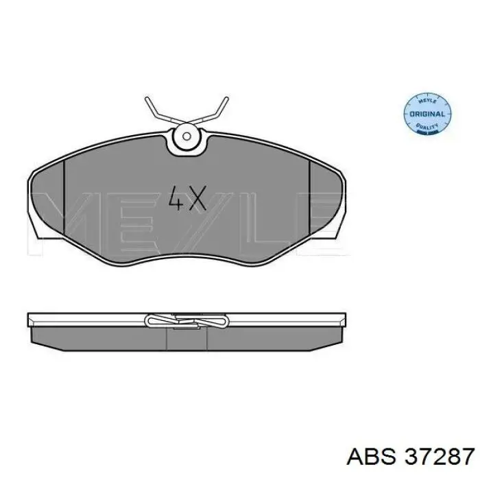 Передні тормозні колодки 37287 ABS