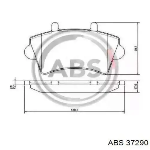 Гальмівні колодки ABS 37290 ціна, від 19.50 USD