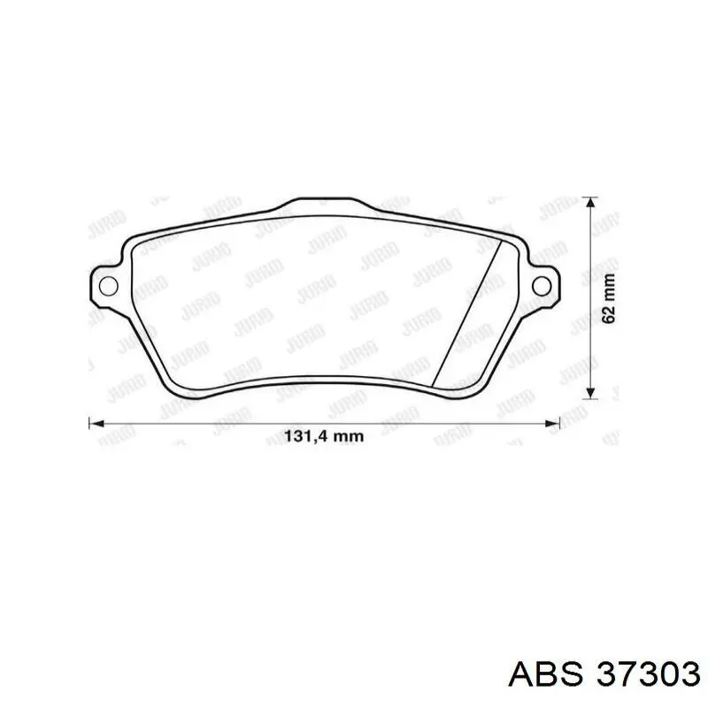 Купити 37303 ABS Колодки гальмівні передні, дискові