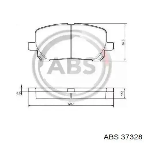 Купити 37328 ABS Колодки гальмівні передні, дискові