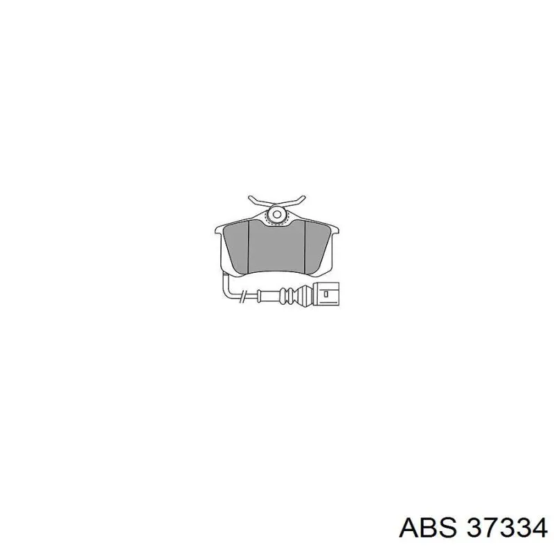 37334 ABS колодки гальмові задні, дискові