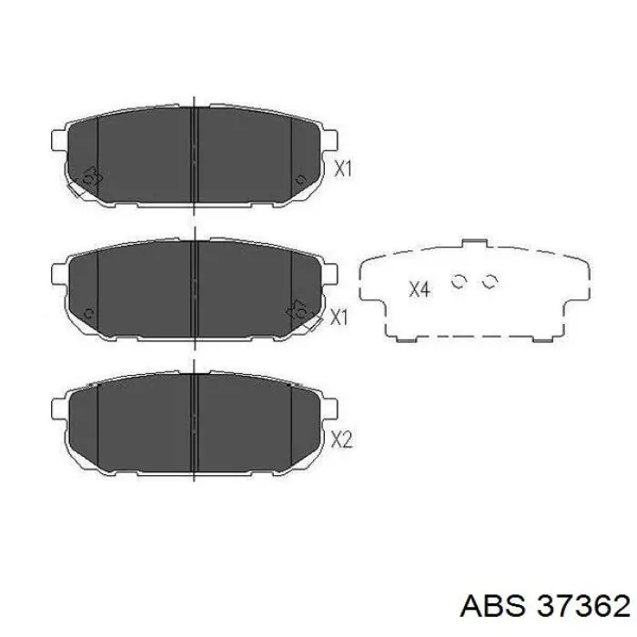 Купити 37362 ABS Задні колодки