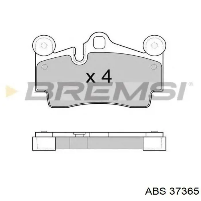 Задні гальмівні колодки ABS 37365 ціна, від 26.85 USD