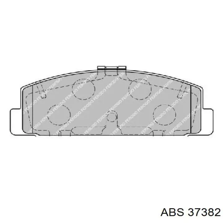 Задні дискові колодки ABS 37382