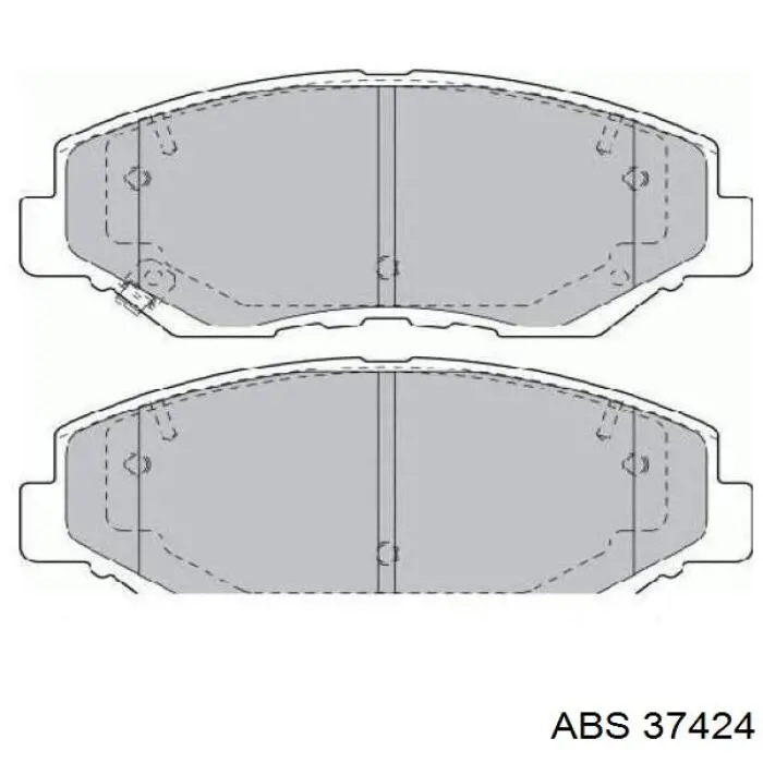 Гальмівні колодки ABS 37424 ціна, від 18.88 USD