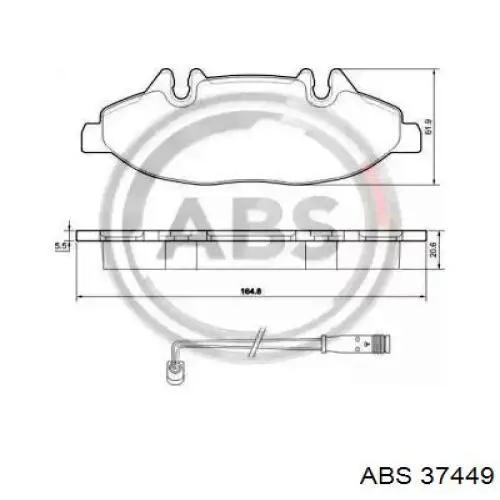 Тормозні колодки ABS 37449