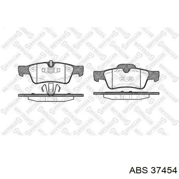 Купити 37454 ABS Задні колодки
